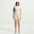 Nike SKIMS Matte Women's Padded Baby T-Shirt NSKM Actv Ivory/NSKM Actv Ivory IR5023-108