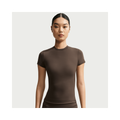 Nike SKIMS Matte Women's Padded Baby T-Shirt NSKM Dark Sepia/NSKM Dark Sepia IR5023-233