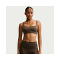 Nike SKIMS Matte Women's Scoop-Neck Bra NSKM Dark Sepia/NSKM Dark Sepia IR5035-233