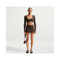 Nike SKIMS Matte Women's Skort NSKM Dark Sepia/NSKM Dark Sepia IR5036-233